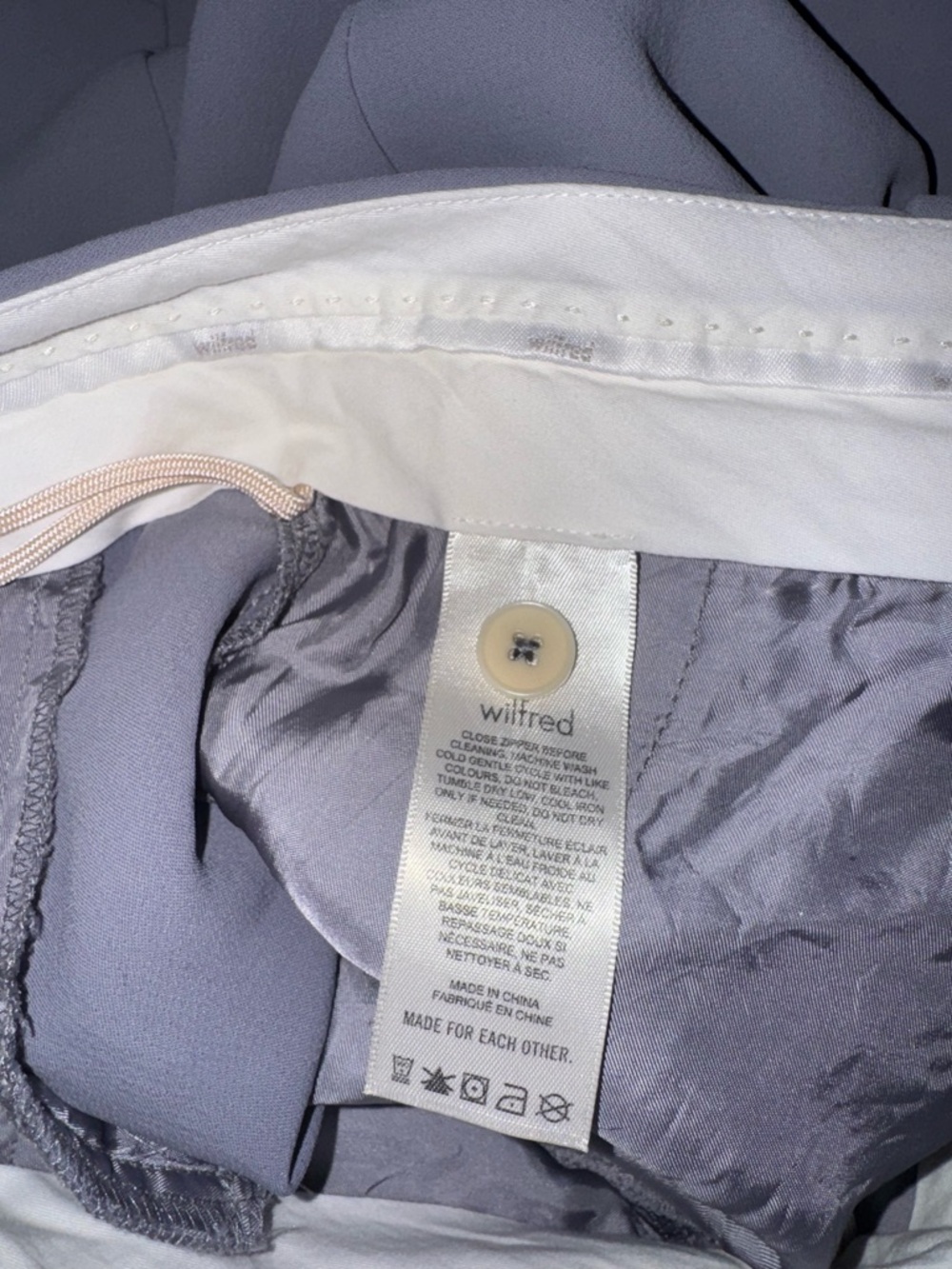 Wilfred Light Gray High-Waist Wide-Leg Trousers - Picture 5 of 5